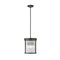 Z-Lite Carnaby Pendant, 3-Light, 10 In.W x 12 In.H, Matte Black/Clear Ribbed 7504P10-MB - alternate 1